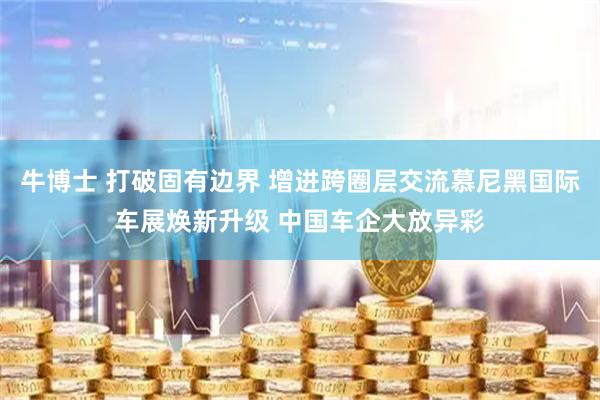 牛博士 打破固有边界 增进跨圈层交流慕尼黑国际车展焕新升级 中国车企大放异彩
